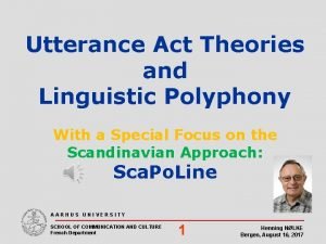 Linguistic act
