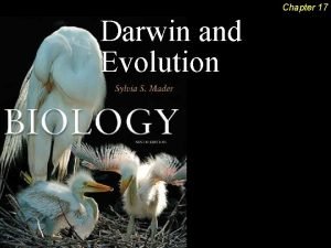 Chapter 17 Darwin and Evolution Darwin and Evolution