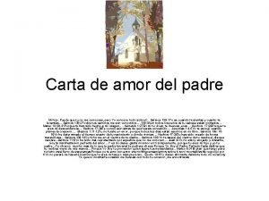 Carta de amor del padre