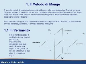 Monge proiezioni ortogonali