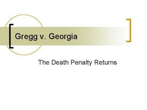 Gregg vs ga