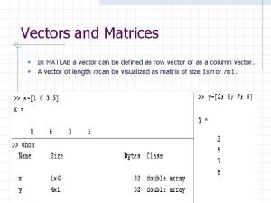 Matlab vector of vectors