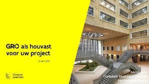 als houvast voor uw project 26 april 2019