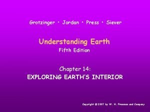 Grotzinger Jordan Press Siever Understanding Earth Fifth Edition