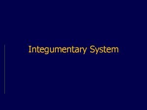 Integumentary System RESPONSE TO ALTERED INTEGUMENTARY FUNCTION the