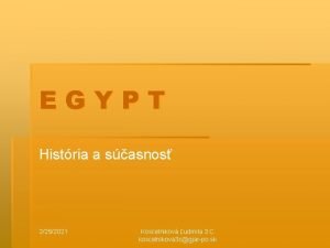 EGYPT Histria a sasnos 2252021 Koscelnikov udmila 3