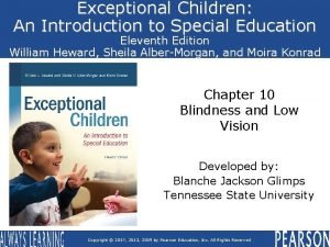 Introduction of exceptional child
