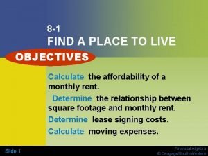 8-1 find a place to live answers key