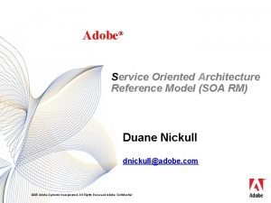 Soa reference model