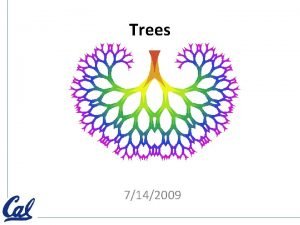 Trees 7142009 Important Dates Project 2 due DESIGN