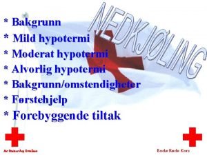 Moderat hypotermi