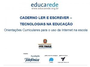 www educarede org br CADERNO LER E ESCREVER