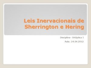 Lei de sherrington