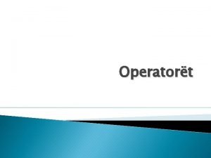 Operatort