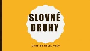 10 slovných druhov