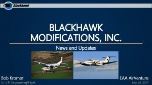 Blackhawk modifications