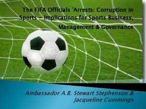 The FIFA Officials Arrests Corruption in Sports Implications