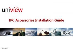 IPC Accessories Installation Guide 2018 07 14 Box