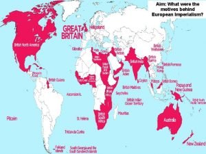 Motivations for imperialism in asia
