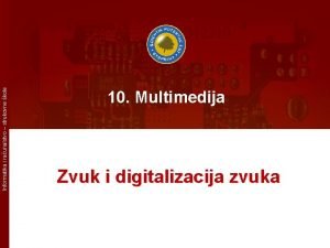 Zvuk informatika Zvuk informatika