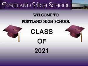 Portland high school graduation 2021