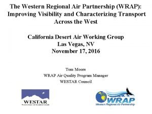Western regional air partnership