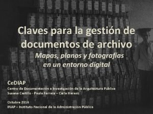 Claves para la gestin de documentos de archivo