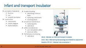 Transport incubator