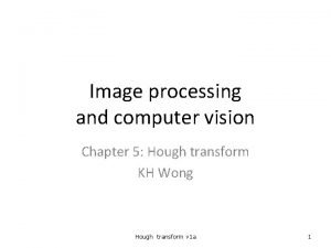 Curve detection in image processing Curve detection in image processing