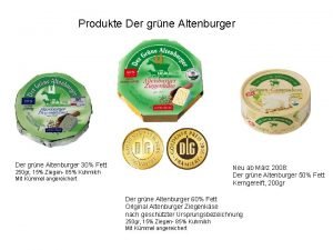 Produkte Der grne Altenburger 30 Fett Neu ab