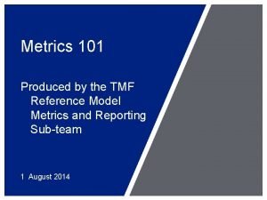 What is the tmf reference model