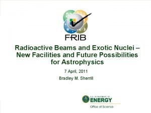 Radioactive Beams and Exotic Nuclei New Facilities and