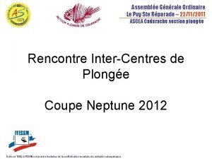 Assemble Gnrale Ordinaire Le Puy Ste Rparade 22112011