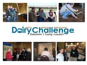 Dairy Challenge Started in 2002 Cooperation of Dairy