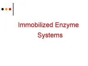 Immobilized enzymes