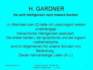 Interpersonale intelligenz Interpersonale intelligenz