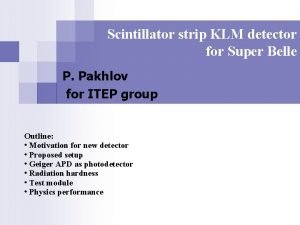 Scintillator strip KLM detector for Super Belle P