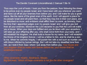 2 samuel 7 covenant