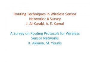 Routing Techniques in Wireless Sensor Networks A Survey