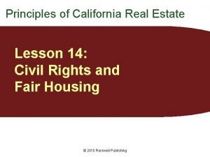 Unruh civil rights act real estate