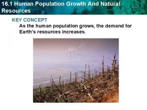 Natural resources and population growth