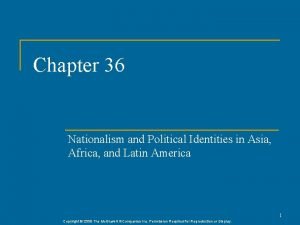 Chapter 36 Nationalism and Political Identities in Asia