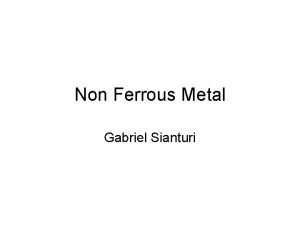 Non Ferrous Metal Gabriel Sianturi Alumunium 1 Ringan