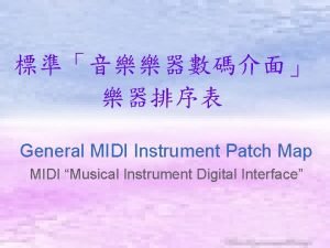 General midi map