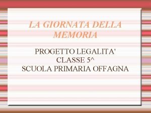 Giornata della legalità classe quinta
