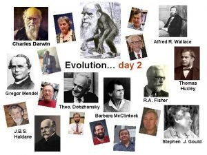 Alfred R Wallace Charles Darwin Evolution day 2