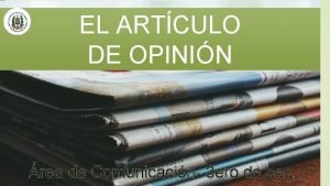 Estructura de una opinión