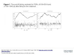 Figure 1 The postfit timing residuals for PSRs