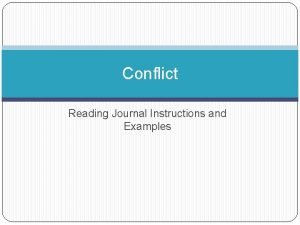 Reading journal examples