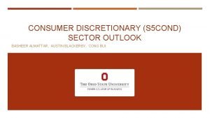 Consumer discretionary sector outlook